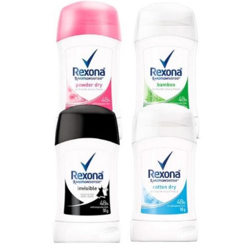 Pack 4 Stick Bamboo & Invisible Black and White & Powder Dry & Cotton Dry