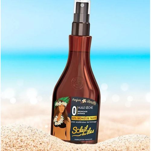 Huile Sèche Bronzage Intense Spf 0, Parfum Vanille