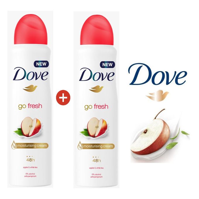 Duo Déodorant Spray Anti-perspirant au Thé Blanc Pomme - 250mlx2