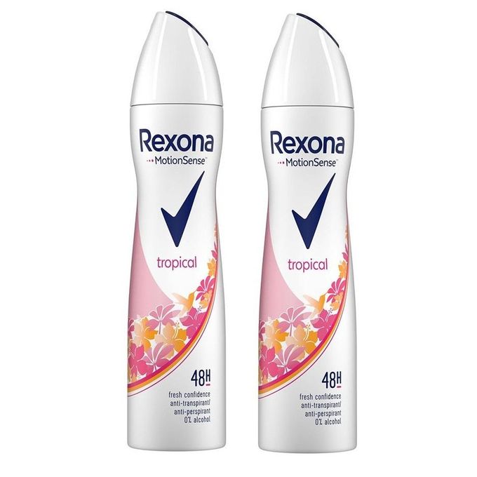 Spray Anti-transpirant Tropical Motion sense 48h - Paquet de 2 X 200ml
