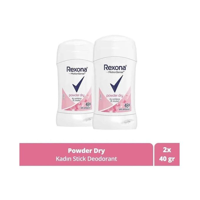 Duo Déodorant en Stick Powder Dry 48h - 2 X 40g