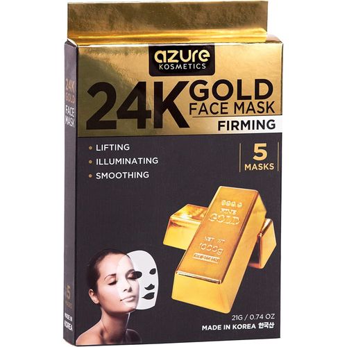 Lot de 5 Masques Raffermissants en or 24 Carats