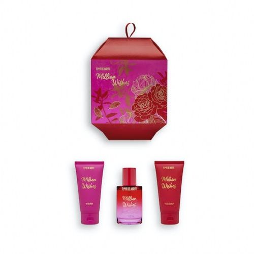 Coffret pour Femme, Million Wishes, Eau de Parfum - Gel de Bain - Lotion Corps