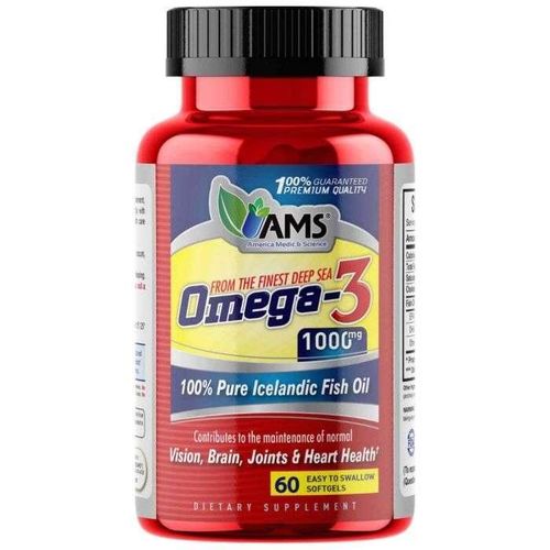 Omega 3 - 1000mg - Made in Usa - 60 Gélules