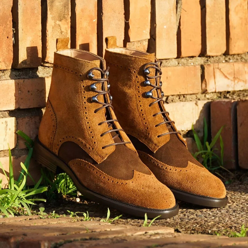 Bottes en daim marron  thumbnail 2