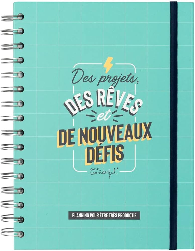 Planning De Productivité - Des Projets, Des Rêves Et De Nouveaux Défis
