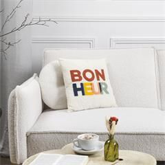 Coussin avec bouclette Playground - Bonheur