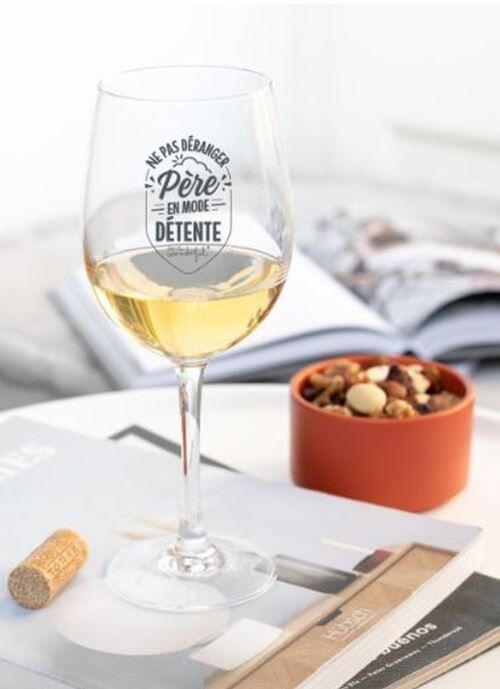 Verre à Vin - NE PAS DÉRANGER PÈRE EN MODE DÉTENTE