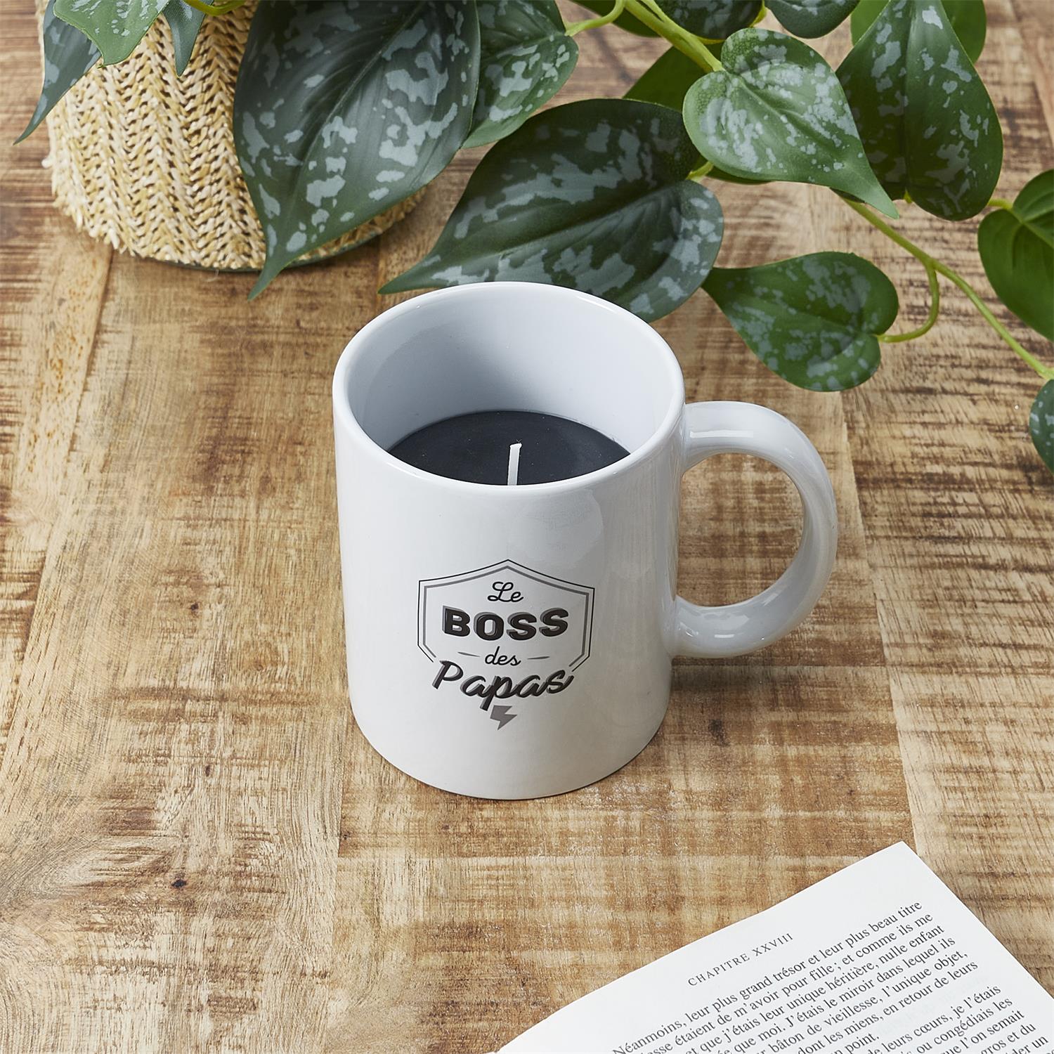 Bougie Parfumee Mug La Famille-le Boss Des Papas