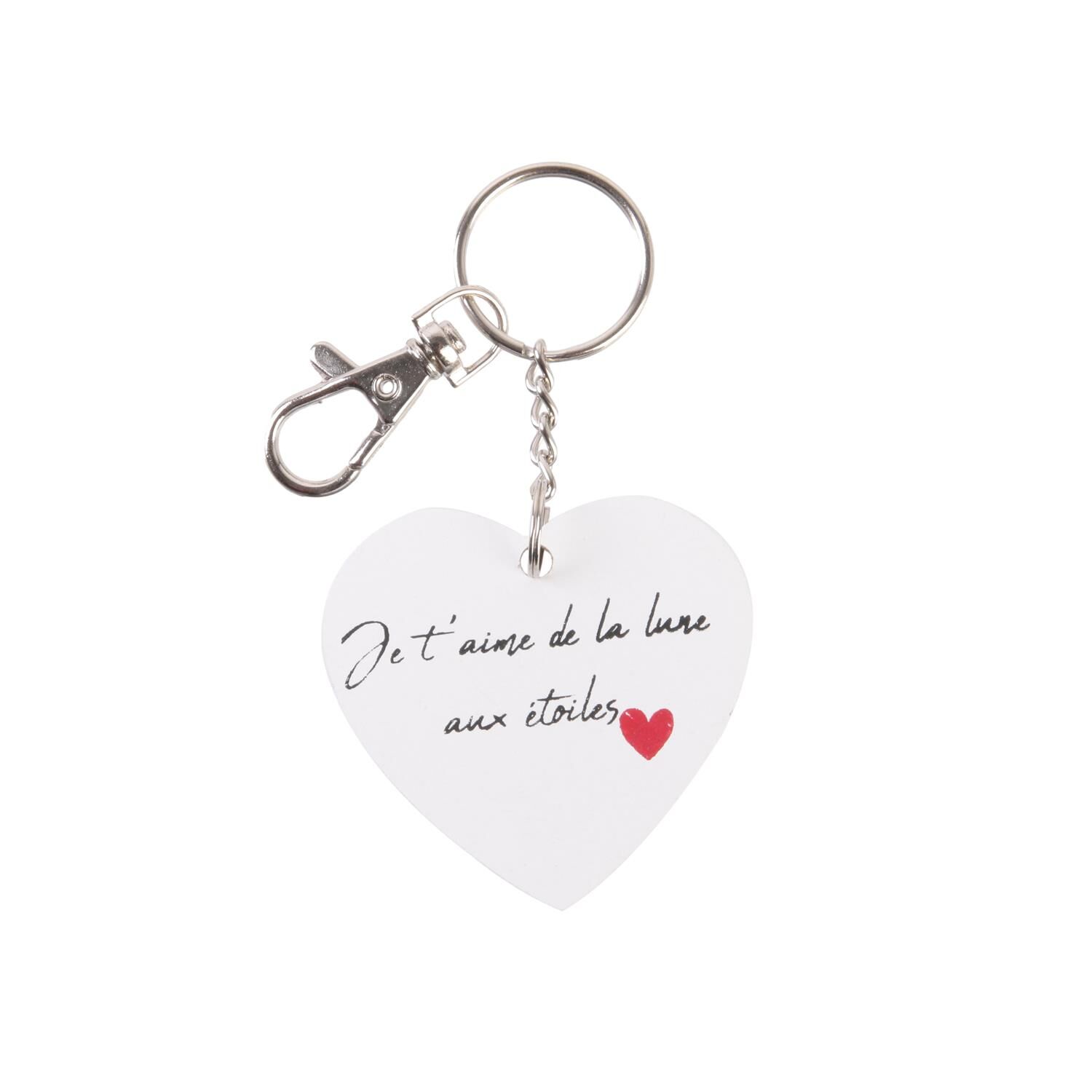 Porte Cles Coeur Mots D Amour