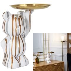 Statue Deco Blanc Vide Poche thumbnail 3