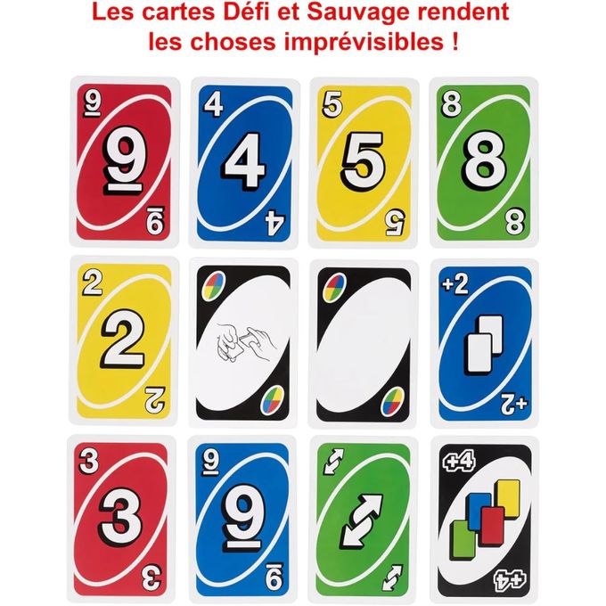 UNO Deluxe – Jeu de cartes familial 2 à 10 Joueurs, 7 ans et Plus thumbnail 3