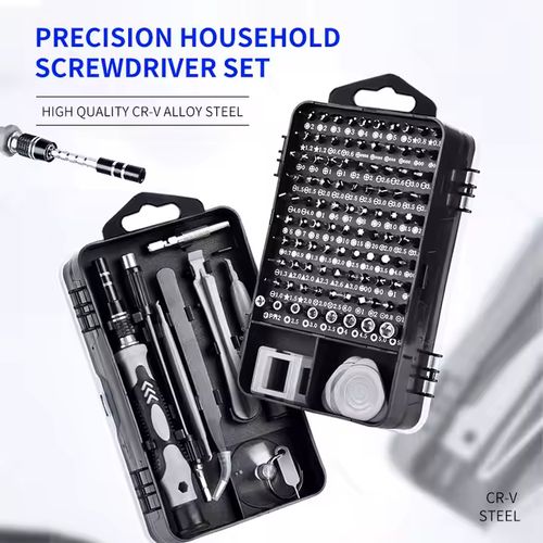 Ensemble de Tournevis de Précision Multifonctions 115 en 1 pour Réparations et Bricolage thumbnail 3