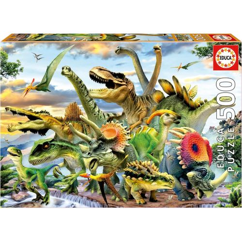 Puzzle de 500 Pièces pour Enfants - Dinosaures