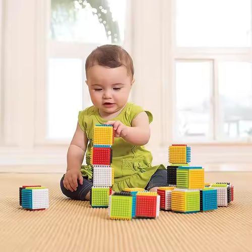 Blocks Play & Learn - Briques Créatives à Picots, 24 Blocks, 3 ans et Plus