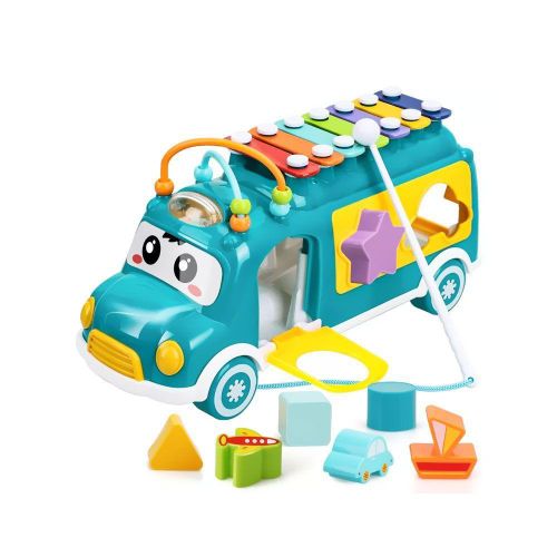 Bus D’éveil Musical avec Xylophone et Formes à Encastrer – Dès 18 Mois thumbnail 3