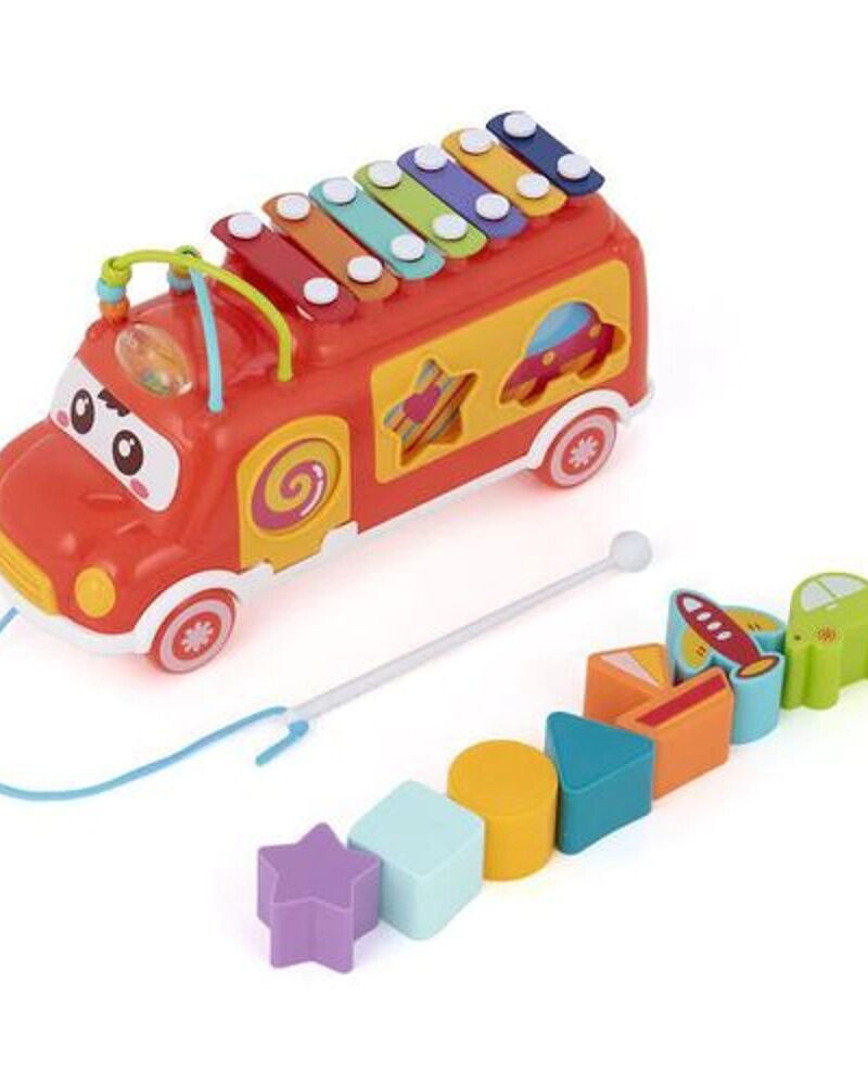 Bus Musical D’éveil avec Xylophone et Formes à Encastrer – 18 Mois et Plus thumbnail 3