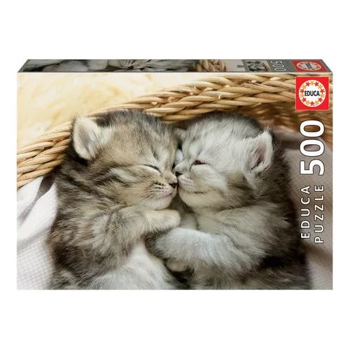Puzzle de 500 Pièces pour Enfants - Doux Chatons thumbnail 1