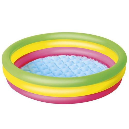 Piscine Gonflable Enfants 1,02m x 25cm, 3 Anneaux avec un Sol Gonflable thumbnail 4