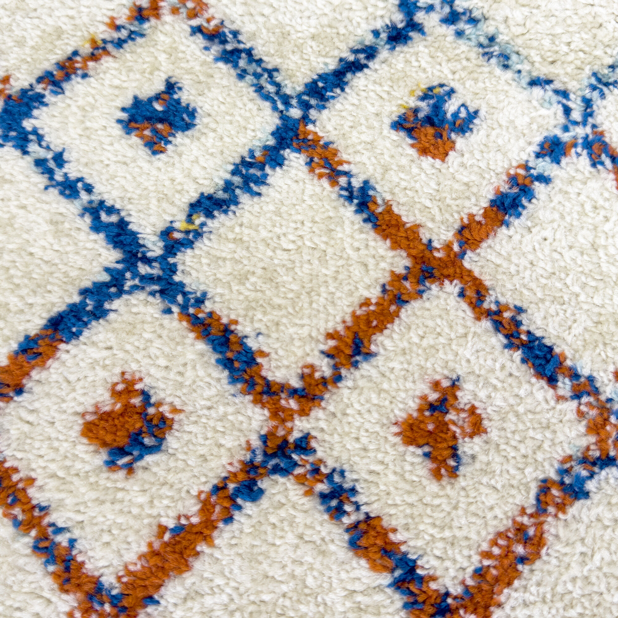 Tapis ELMA Crème, Bleu, Orange thumbnail 4