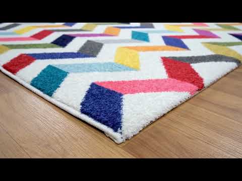 Tapis Chevron Boutik Multicolore