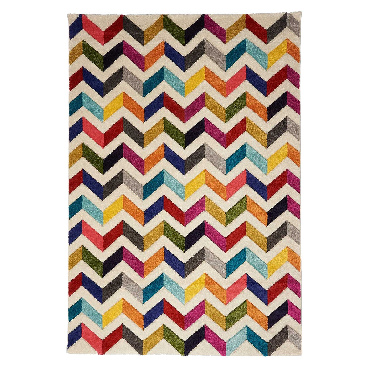 Tapis Chevron Boutik Multicolore thumbnail 3