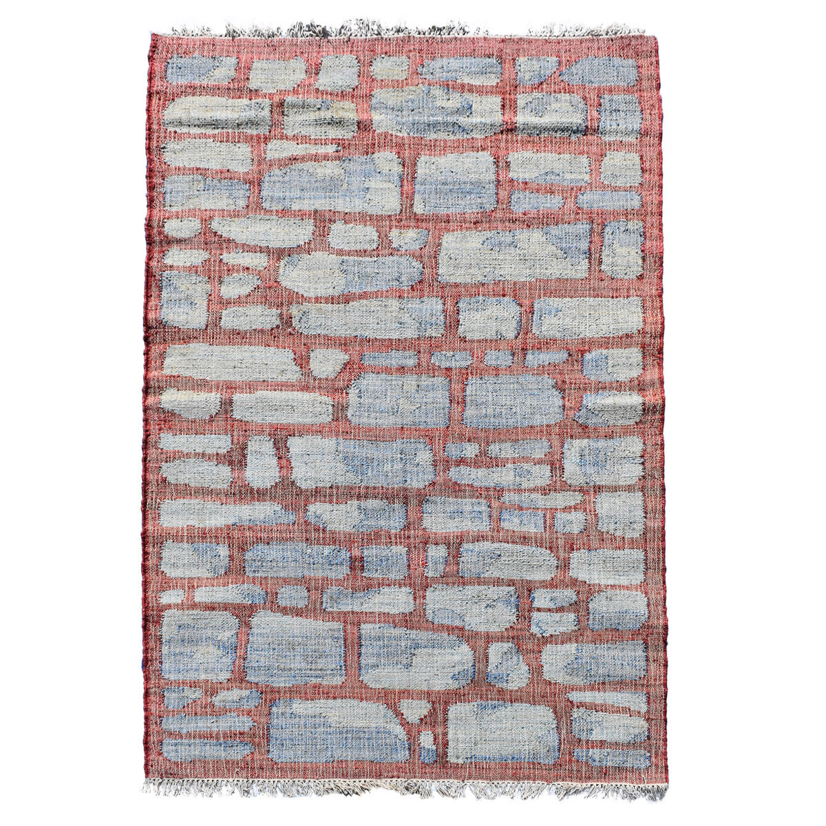 Tapis Kl Jutap Bleu, Gris, Lit De Vin