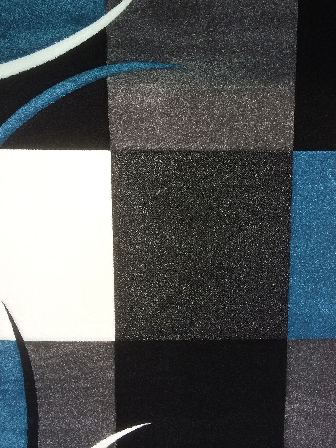 Tapis Diamond Comma Bleu thumbnail 4