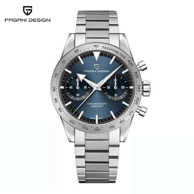 Montre -bracelet à Quartz avec Lunette en Saphir - Chronographe