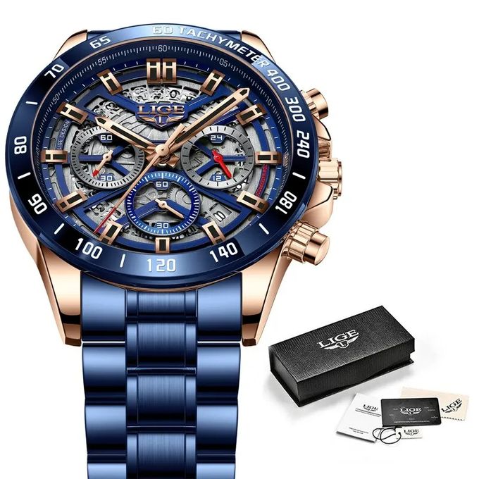Montre-bracelet à Quartz Étanche Chronographe de Sport