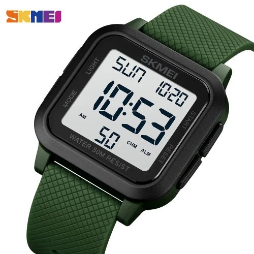 Montre Électronique Réveil Led Lumineux Étanche Sport