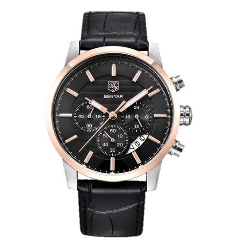 Montre Chronographe en Cuir 