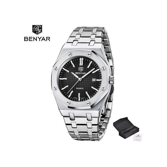 Montre à Quartz pour Homme, en Acier Inoxydable