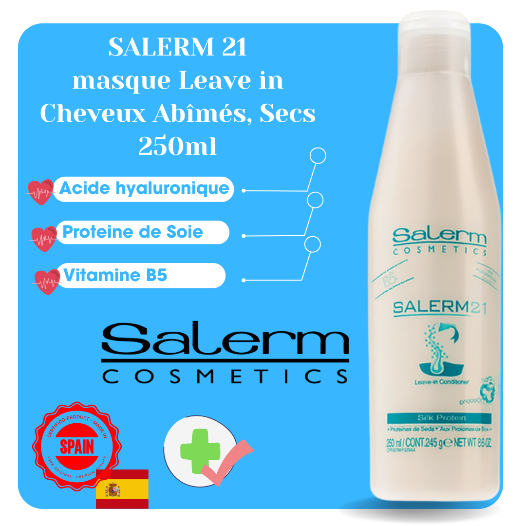 Après-shampoing, masque sans rinçage réparateur à la protéine de soie et à la provitamine B5 250ml thumbnail 3