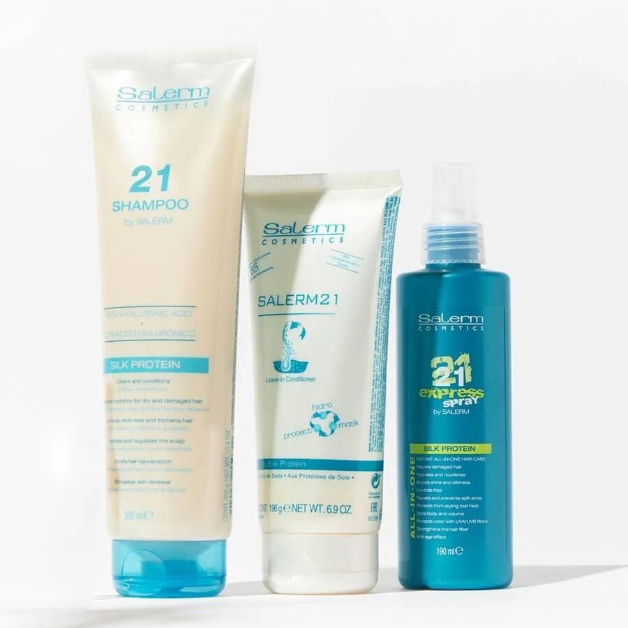 Coffret Soin Cheveux Secs & Abîmés - Soin complet en 3 produits pour hydrater, réparer et protéger les cheveux