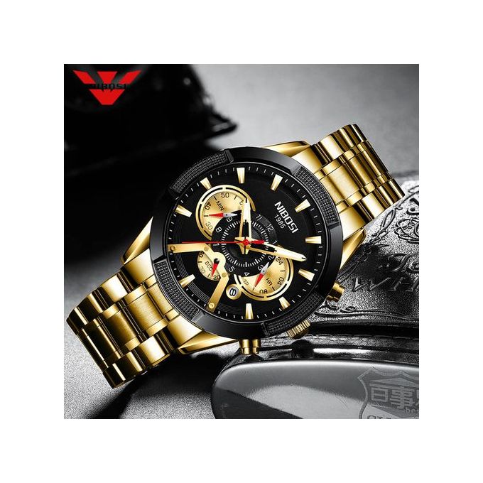 Montre Homme Chronographe Mouvement de Quartz
