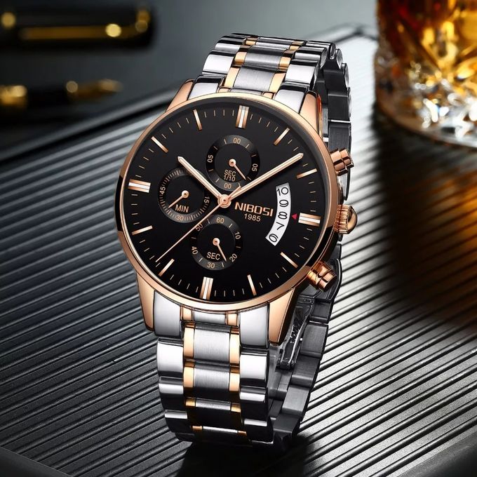 Montre Homme Chronographe Mouvement de Quartz