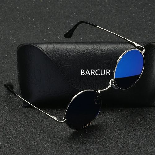 Lunettes de Soleil Polarisées pour Hommes Classiques Rondes