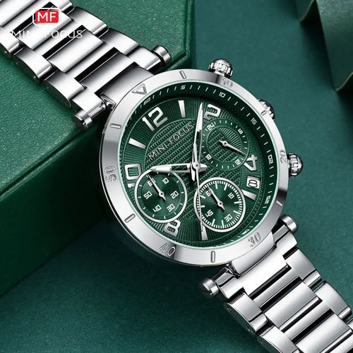 Montre Bracelet Fine Simple pour Femmes Chronographe thumbnail 3