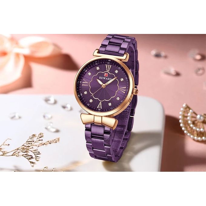 Montre À Quartz En Acier Inoxydable Pour Femme