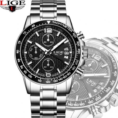 Montre avec Dessus en Acier Inoxydable pour Homme