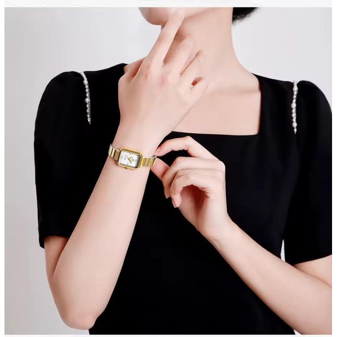 Montre à Quartz 3atm Étanche Carré Femme thumbnail 3