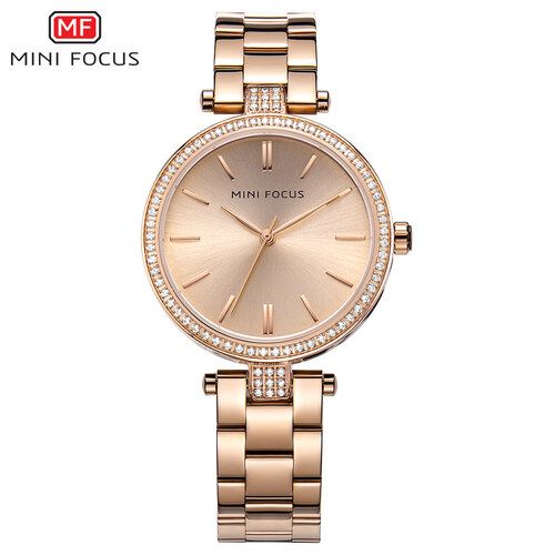 Montre À Quartz Bracelet En Acier Inoxydable