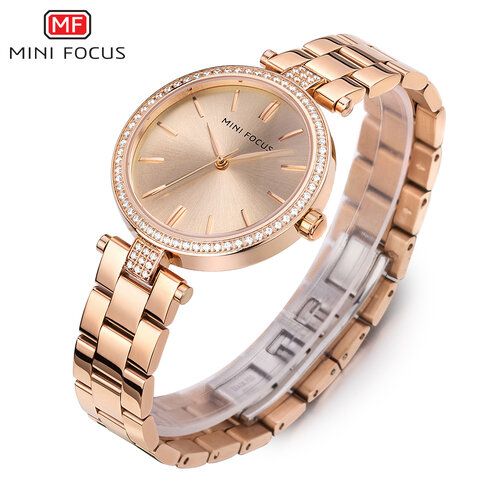 Montre À Quartz Bracelet En Acier Inoxydable