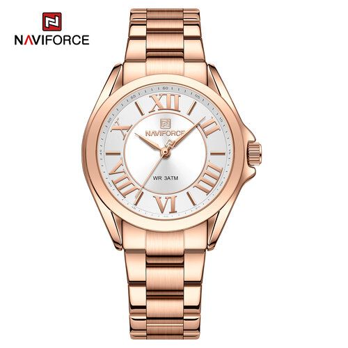 Montres à Bracelet à Quartz pour Femmes Étanche en Acier Inoxydable, avec Boite
