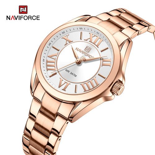 Montres à Bracelet à Quartz pour Femmes Étanche en Acier Inoxydable, avec Boite