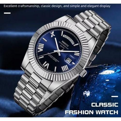 Montre à Quartz 30m Étanche  Classique Calendrier Horloge Créative Hommes
