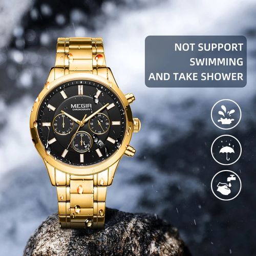 Homme Chronographe Mouvement de Quartz Excellente Montres