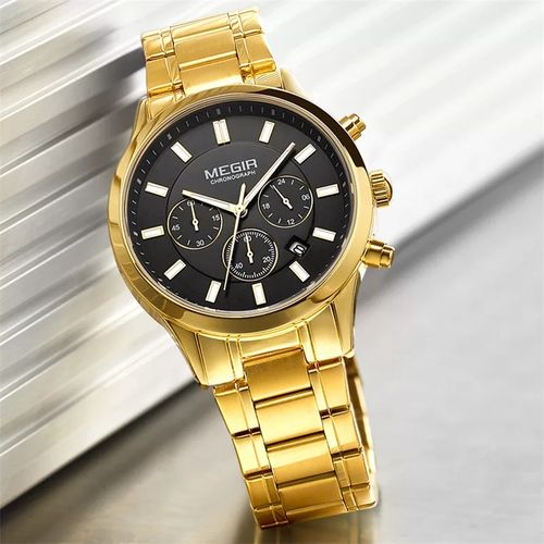 Homme Chronographe Mouvement de Quartz Excellente Montres
