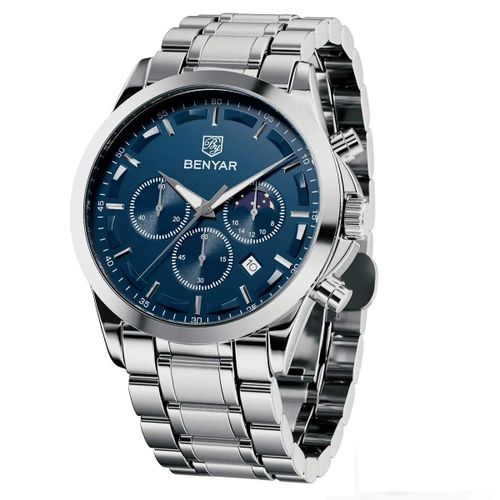 Montre Bracelet Quartz pour Hommes Etanche Chronographe